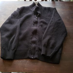 Tommy Hilfiger XXL black zip up cardigan
